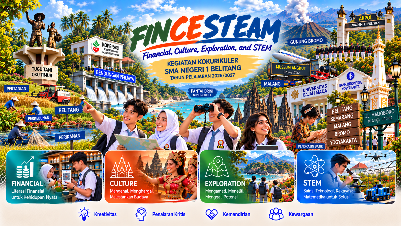 Banner Resmi FINCESTEM SMAN 1 Belitang 2026